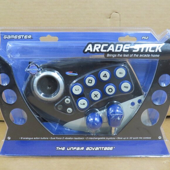 Radica Gamester Arcade Stick Controller for Sony PS2 Playstation 2 2003 NEW - Picture 1 of 9